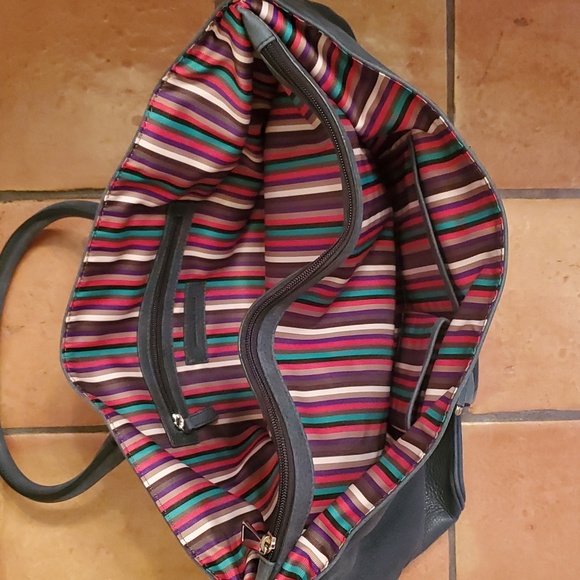 Royal Albartross Large Bag Purse Tote Deep Teal Green Leather New - Picture 3 of 12